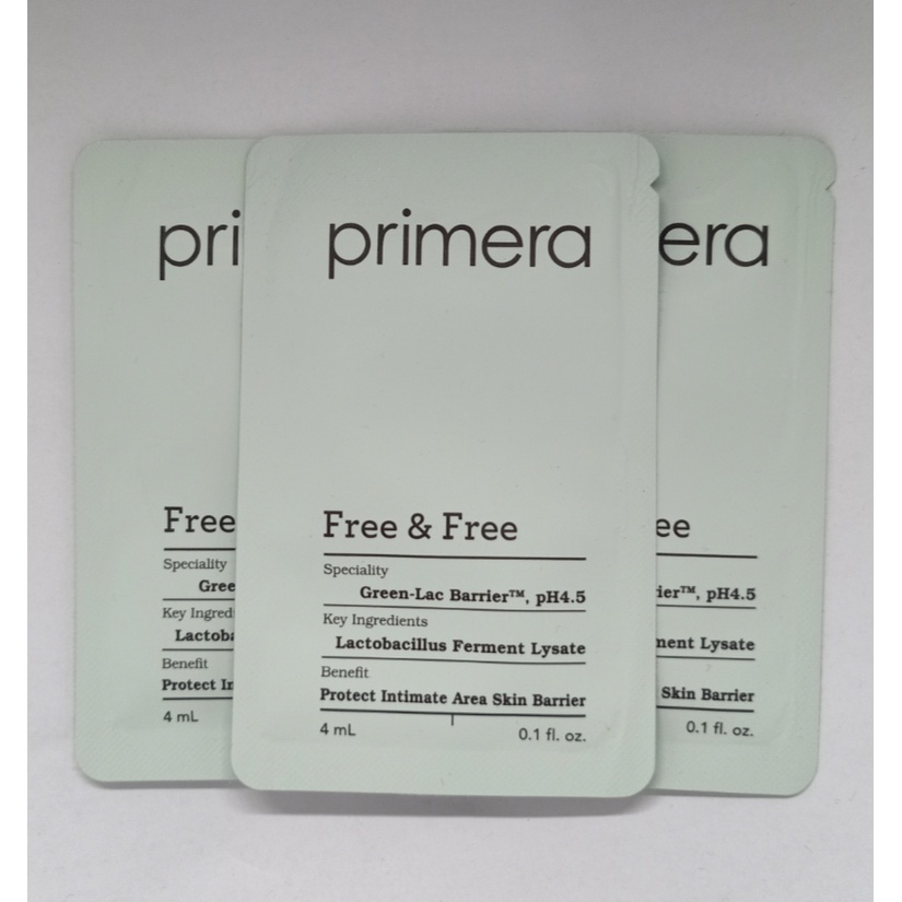 primera Free &amp; Free Green Lac Barrier ph4.5  Sachet 4ml