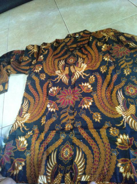 Kemeja Batik Pria Lengan Panjang Size M L Xl Xxl Bswart Batik Hrb026