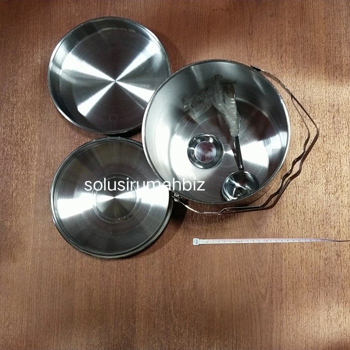 rantang jumbo 6L stainless steel food grade besar 6 L bonus 2 alat ss