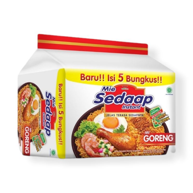 

SEDAAP Mie Instan Goreng Isi 5 Bag 90rr
