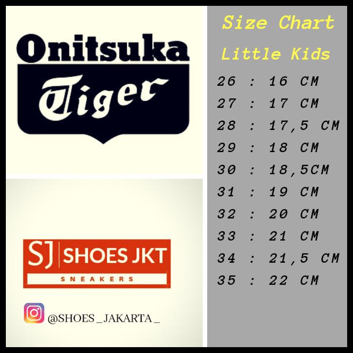 onitsuka size chart cm