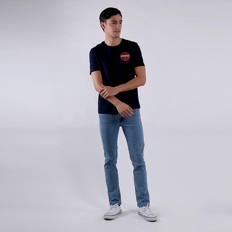 Edwin Unisex Limited Edition T-Shirt Edwin Sun 02 Navy Lengan Pendek