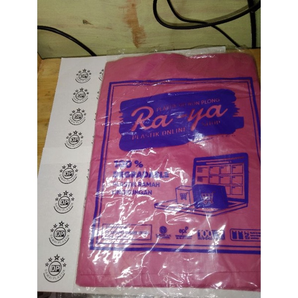 Plastik Packing Olshop PINK 15x22 20x30 25x35 30x40 Tanpa Pond