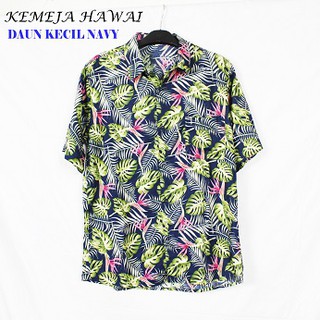 FORTGLASS HAWAI DAUN KECIL KEMEJA PRIA BAJU PANTAI COWO FORTGLASS HAWAI DAUN KECIL KEMEJA PRIA BAJU PANTAI COWO