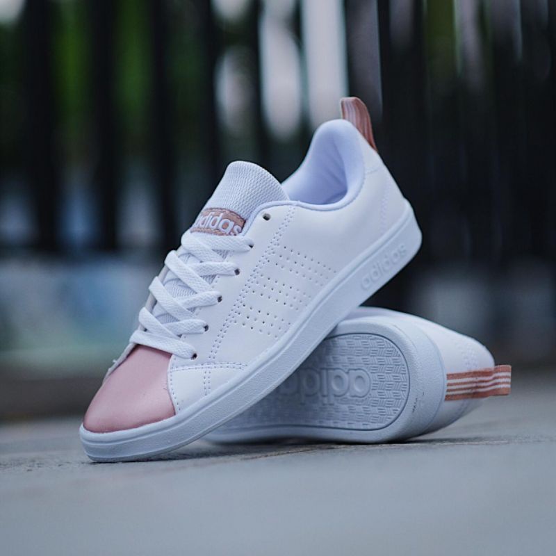 Sepatu Ads Neo Advantage White Rose Gold Original Indonesia Bnwb Sneakers Wanita