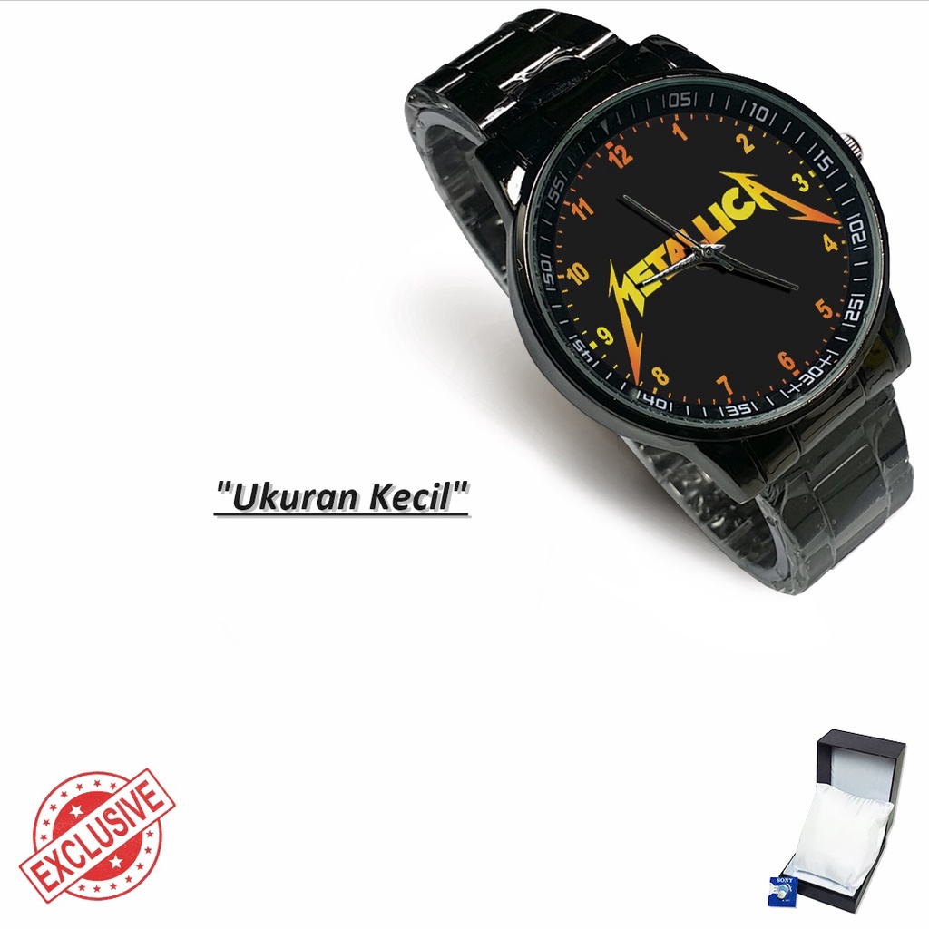 Jam Tangan Rantai Couple METALLICA MOTIF - 3 (Awesome)