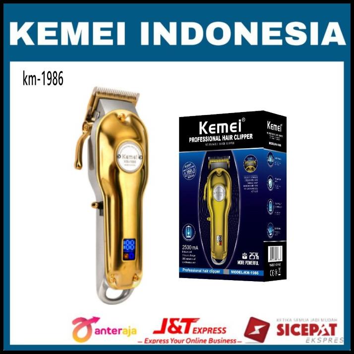 Kemei Km 1986 Hairclipper Profesional Alat Cukur Rambut Kemei Km-1986