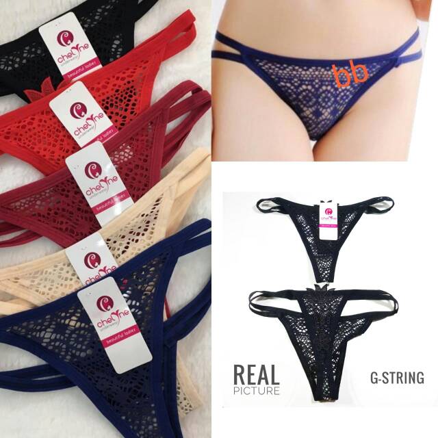 CD Gstring 420 Wanita Sexy Murah Brokat Renda Import Celana Dalam Wanita Semi Gstring Borkat Lembut