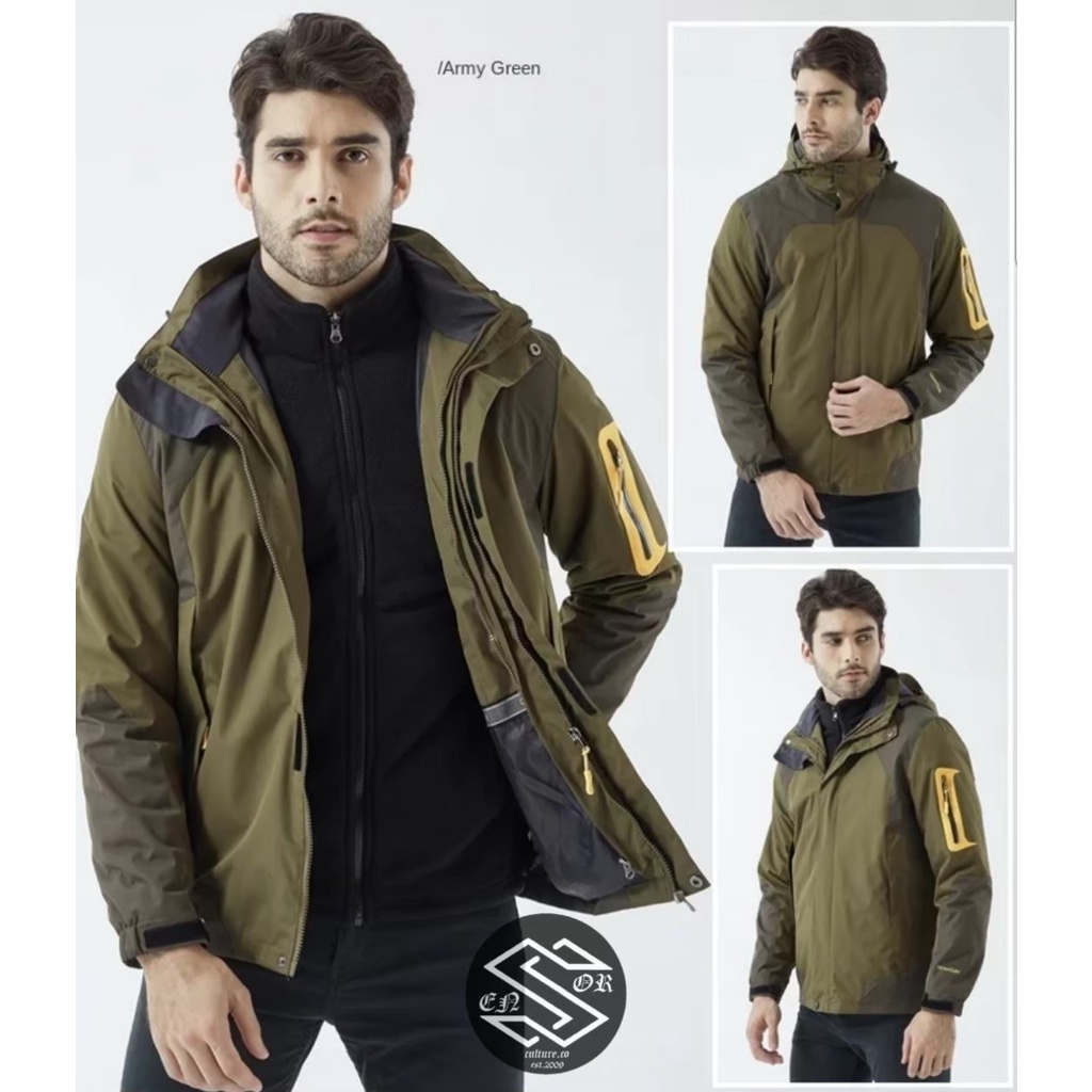 AKN - JAKET OUTDOOR GUNUNG PRIA ANTI AIR HOODIE MAT TASLAN IMPORT WATERPROOF / JAKET HOODIE OUTDOR COWOK TEBAL ANTI ANGIN WINDPROOF PREMIUM ORIGINAL SENSOR