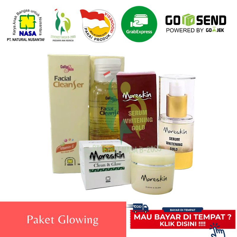 Jual Produk  Paket Glowing Nasa Herbal - Menutrisi dan Mencerahkan Wajah Natural