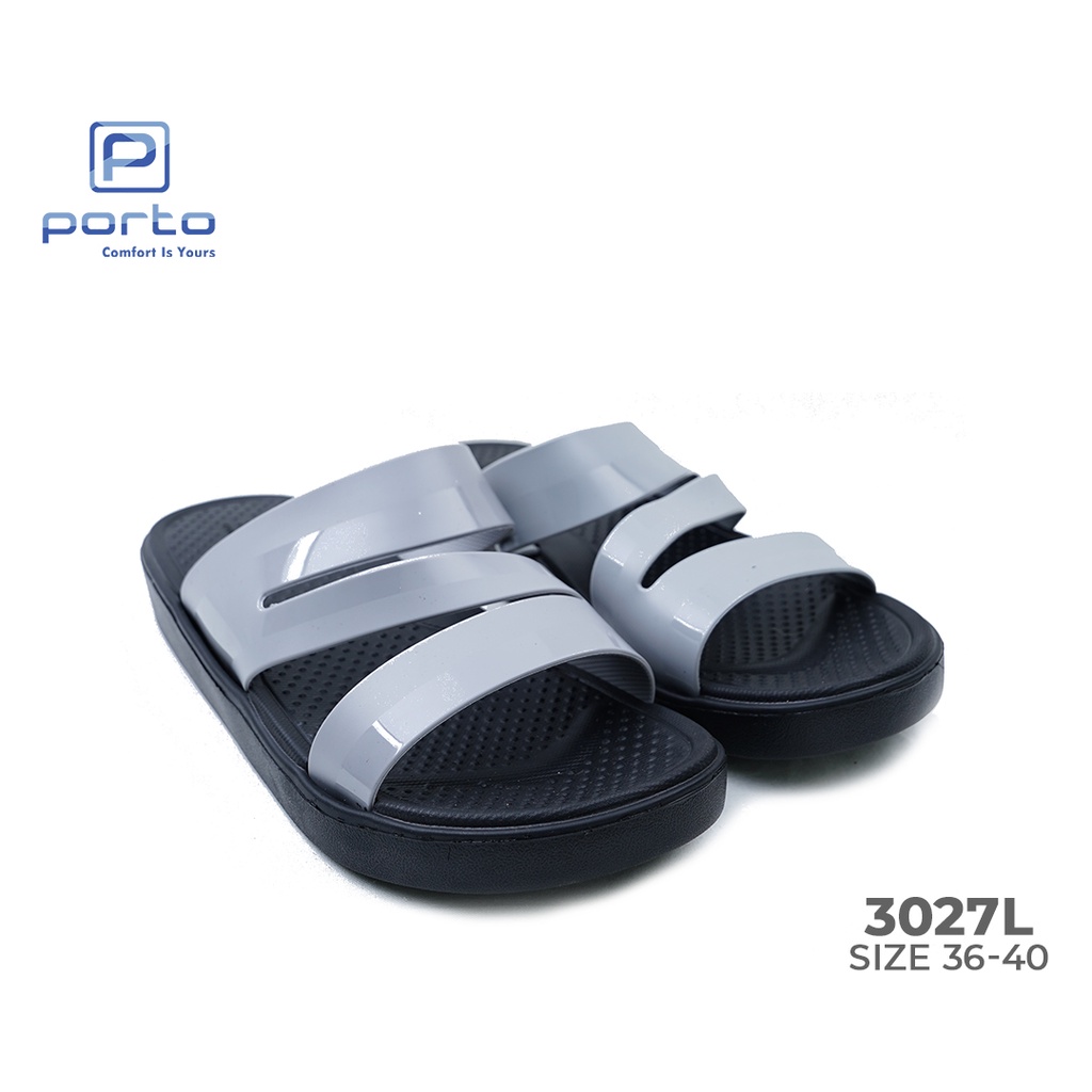 Porto - Sandal Wanita Sandal Rumah Sendal Wanita Casual 3027L (Sale!)-2