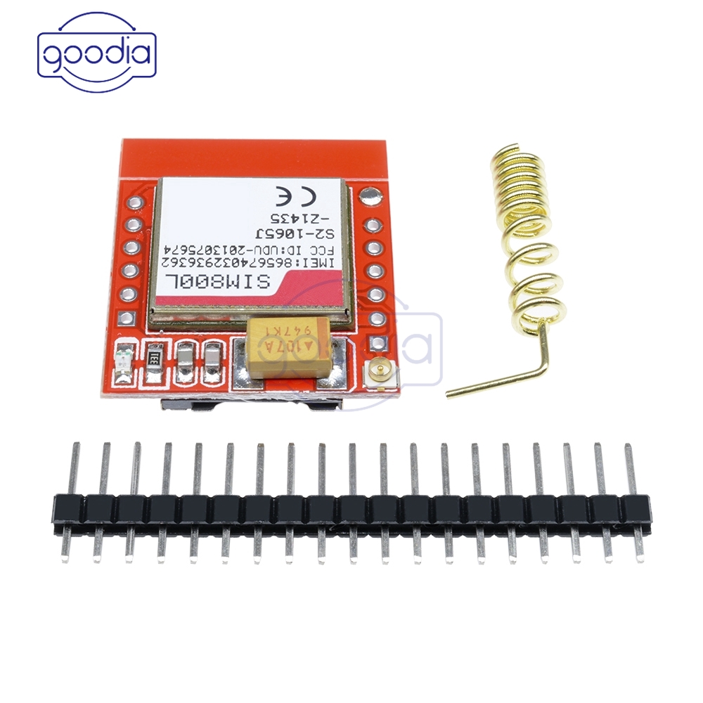 ✈【Fast/COD】✈Papan Modul Kartu Quad-Band SIM800L GSM GPRS SIM800L dengan Antena