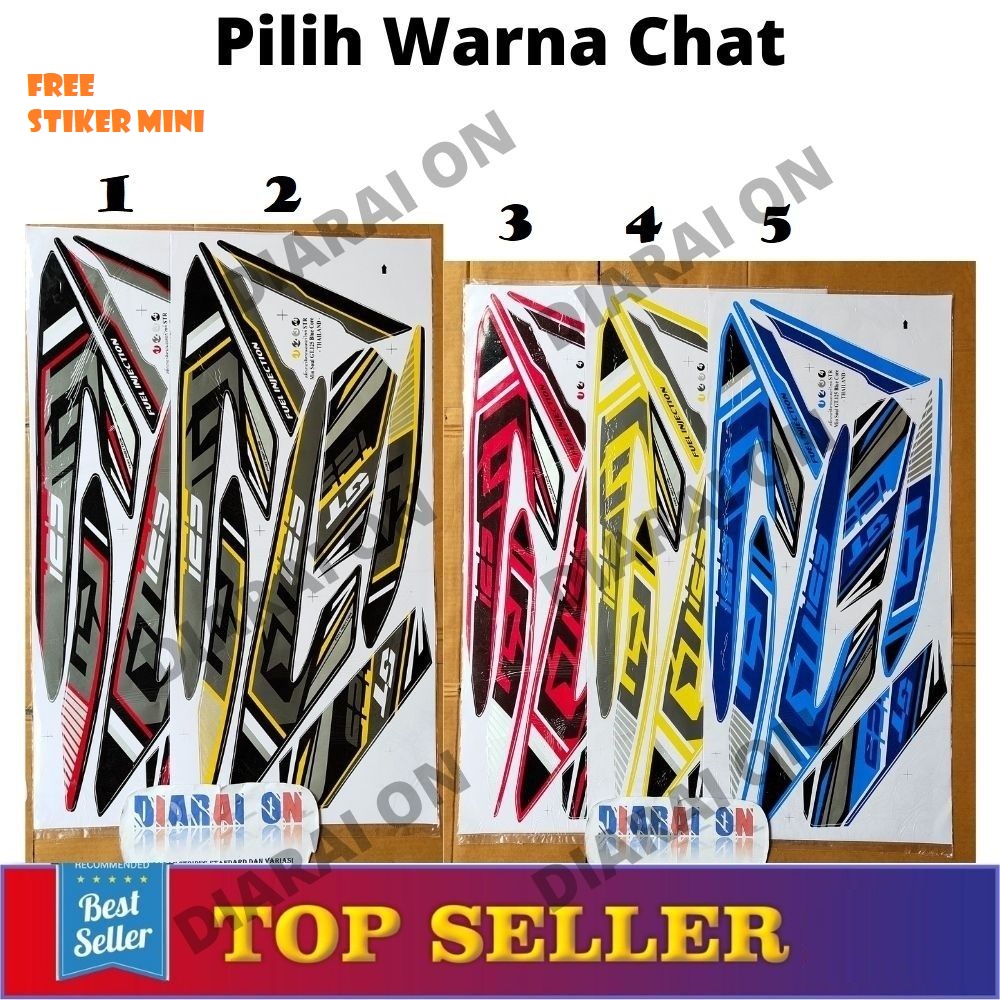 Striping Stiker Variasi Motor  Mio Soul GT 125 - Mio Blue Core Murah