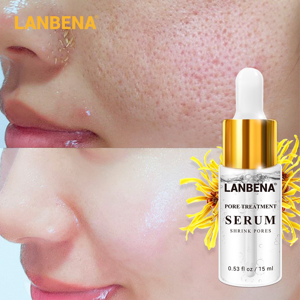 [SALE] Lanbena Serum Pengecil Pori Pori - Lanbena Pore Treatment Serum Shrink Pores - Perawatan Untuk Mengecilkan Pori Pori dan Menghaluskan Kulit Wajah - 15 ml