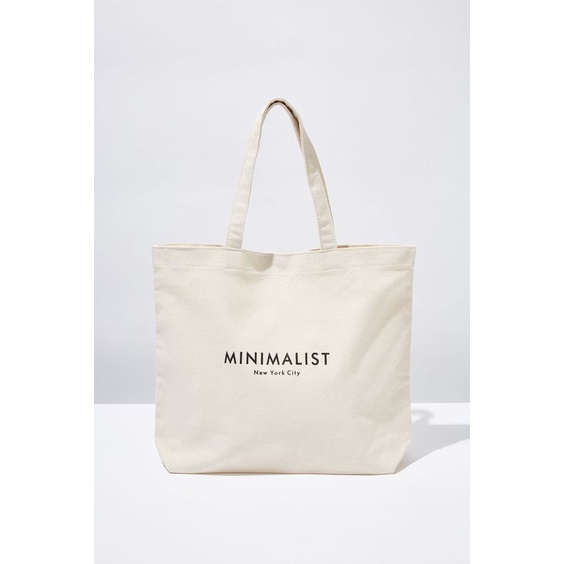 Totebag wanita sablon oversize premium 40 x 40 x 10