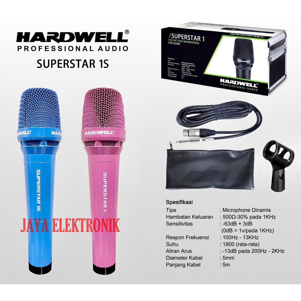 Mic Kabel Hardwell Superstar 1S Original Garansi Resmi