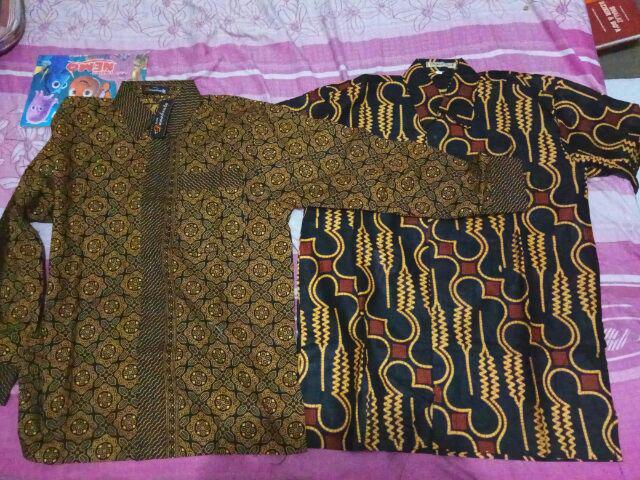 Motif Ulir Keong Size M L Xl Xxl Kemeja Batik Pria Lengan Panjang Terbaru