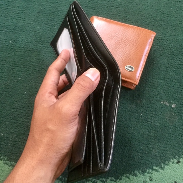 [[antonHilmanto]] dompet lipat 3 dimensi atau 3 ruang Bulak balik bahan kulit sintetis lokal pipa talang air #dompet #dompetlipat #dompetpria #dompetcowok