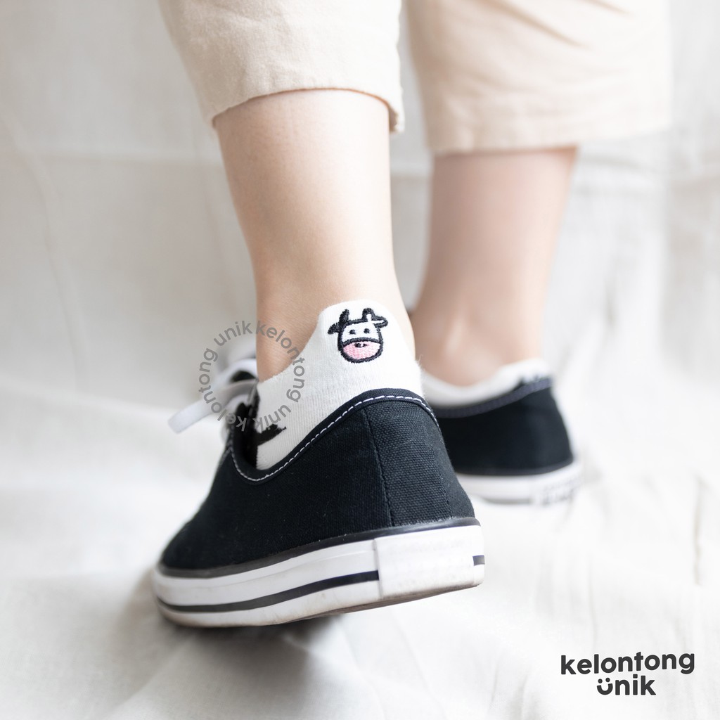 SAPI POLOS - Kaos Kaki Pendek Semata Kaki/ Kaos Kaki Ankle Dewasa Wanita-3