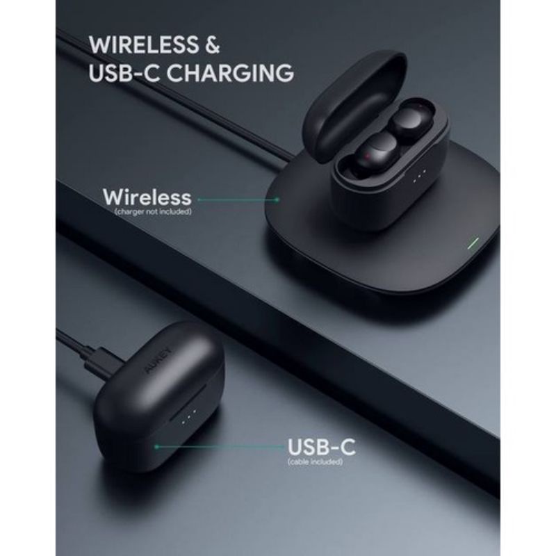 Earphone Aukey EP-T31 Wireless Charging Earbuds With AAC Decodex IPX5 500931