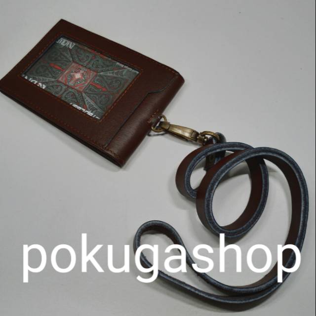 

Nametag kulit asli premium - name tag kulit asli - id card holder premium