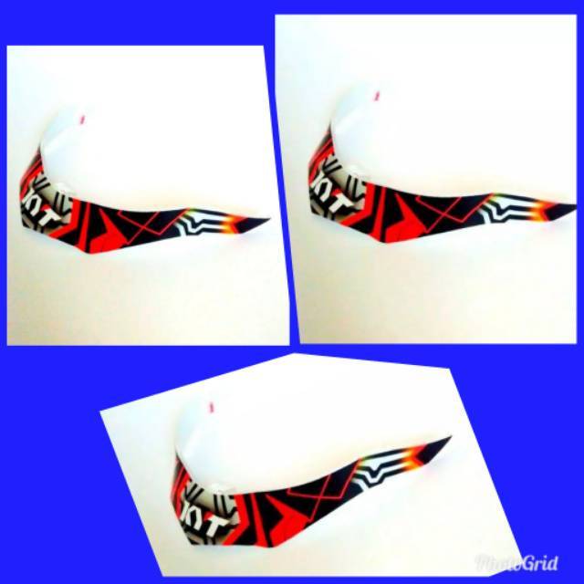 Spoiler Kyt Falcon 2 Spike ARMOUR Black Red Fluo