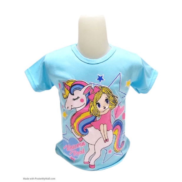 PAKAIAN KAOS Anak Perempuan Pony Gilrs cute 1-10 Tahun