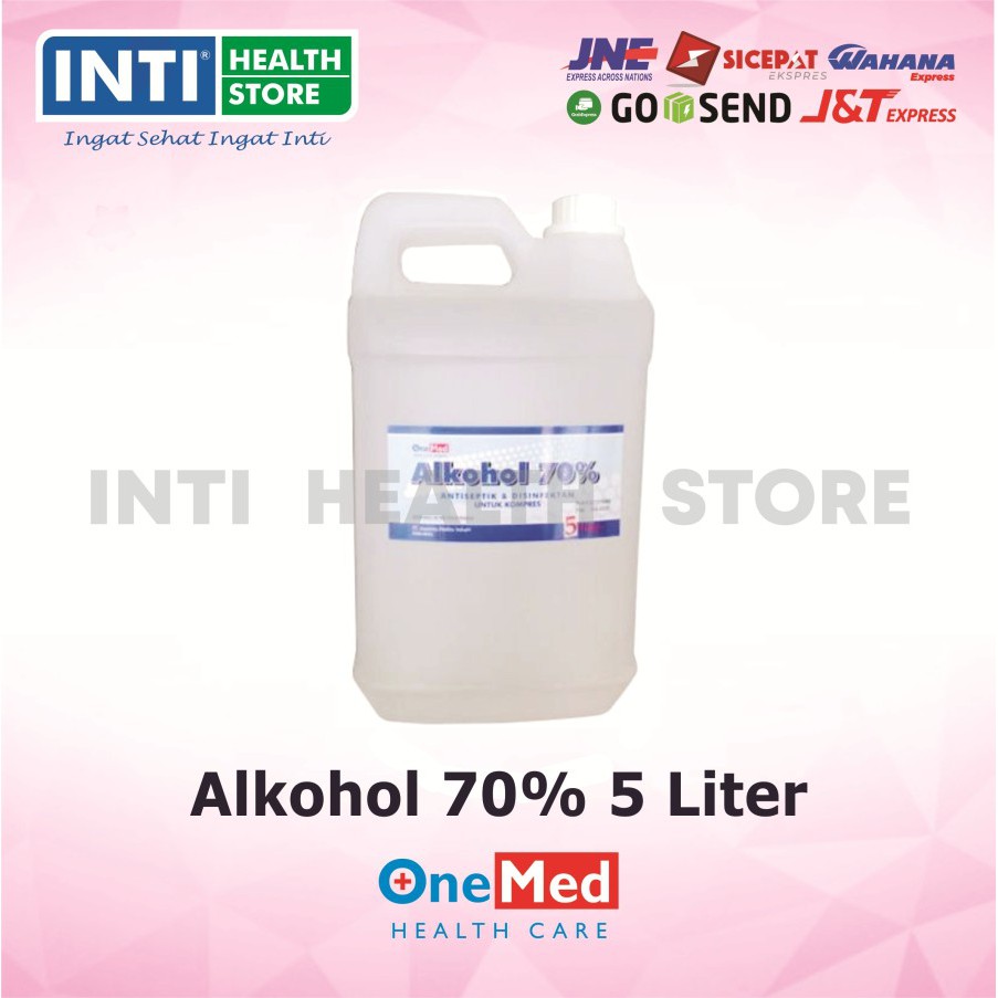 Onemed | Alkohol 70% / Alkohol Antiseptik / Alkohol Onemed 5 Liter