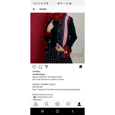 preloved jaket monel