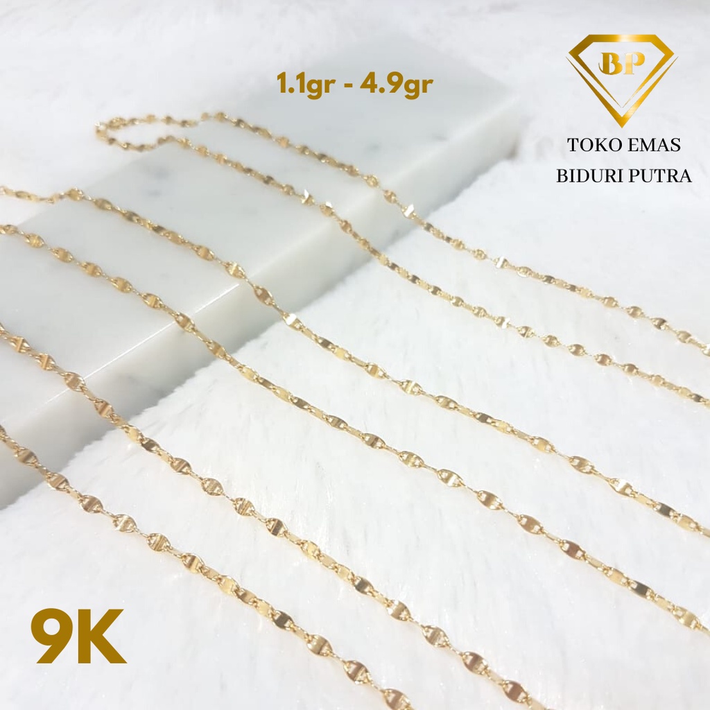 Kalung Emas Kuning Asli Model Arezo Kadar 9k/420