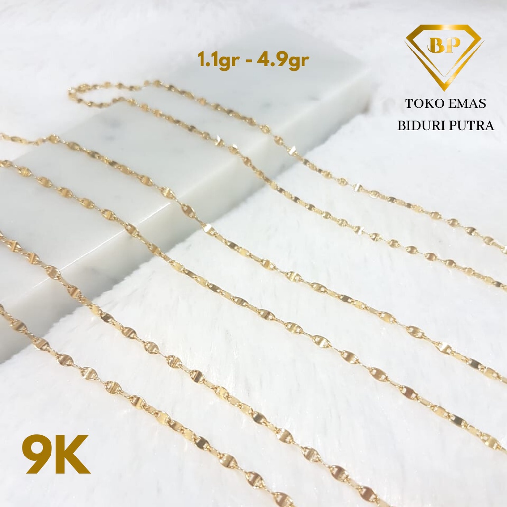 Kalung Emas Kuning Asli Model Arezo Kadar 9k/420