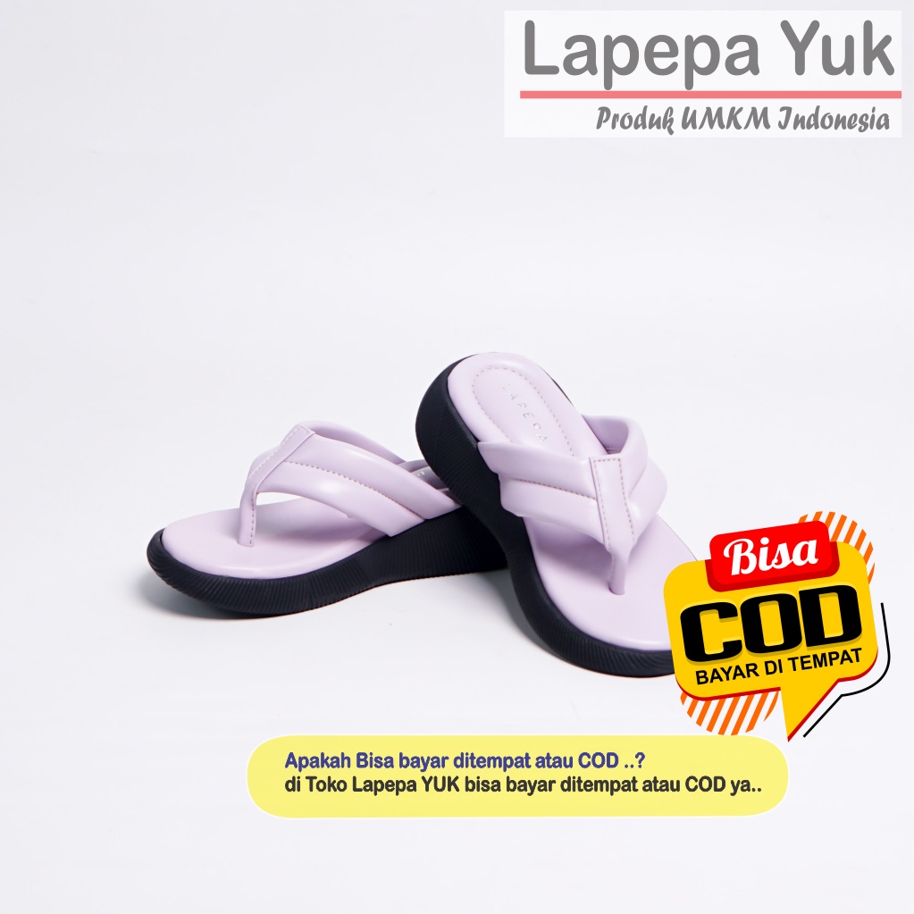 LAPEPA YUK - Sandal Platform Anak Perempuan Usia 2 sampai 10 Tahun ZELDA KIDS ALL COLOR Sendal Anak cewek Wedges Wanita Empuk Model Jepit Japit Warna Hitam Lucu Cantik cewe Slop Usia Umur 3 4 5 6 7 8 9 thn Tahun Premium Ori Original Mall Official Store