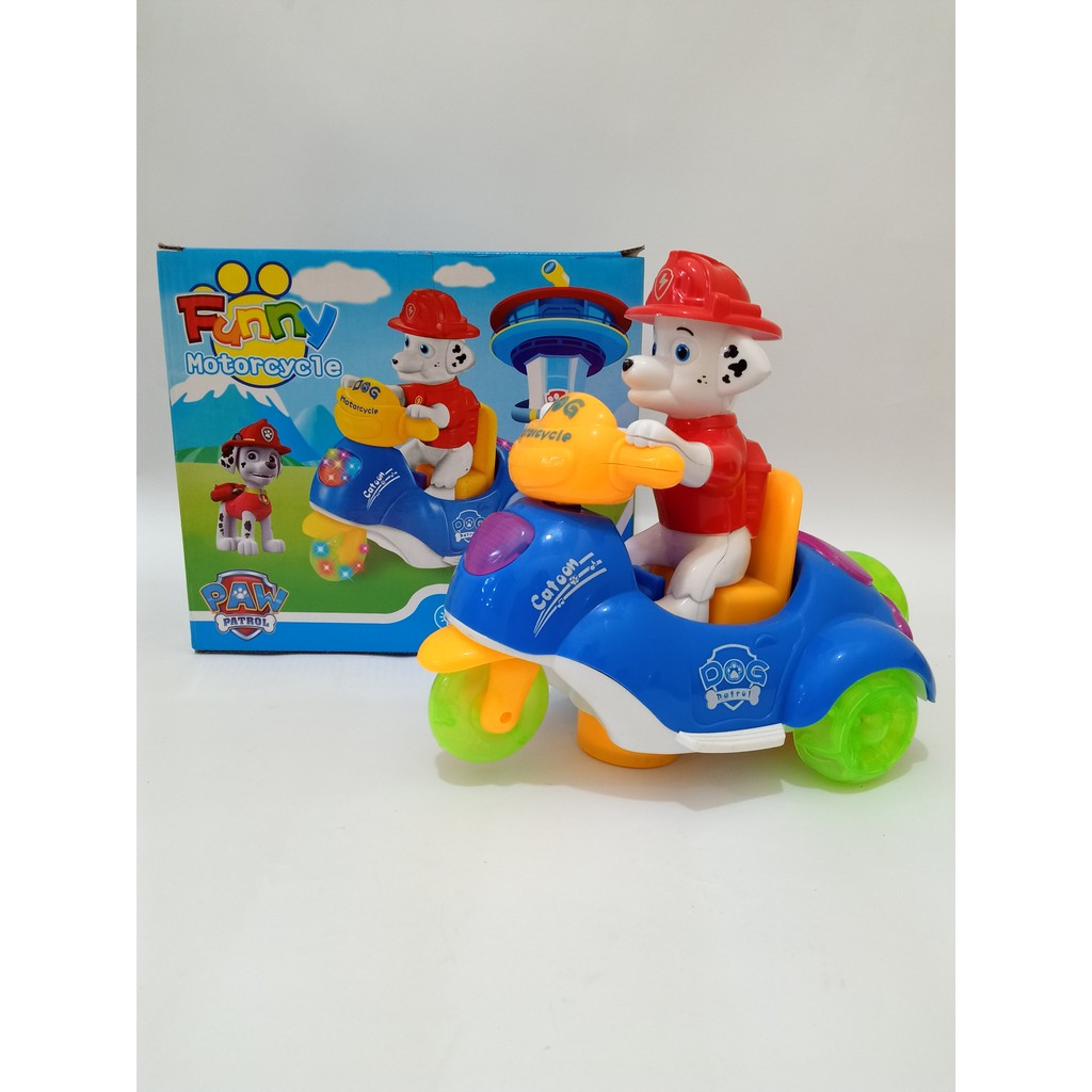 MAINAN PAW PATROL FUNNY MOTORCYCLE MARSHALL ROCKY ZUMA RUBBLE SKYE CHASE