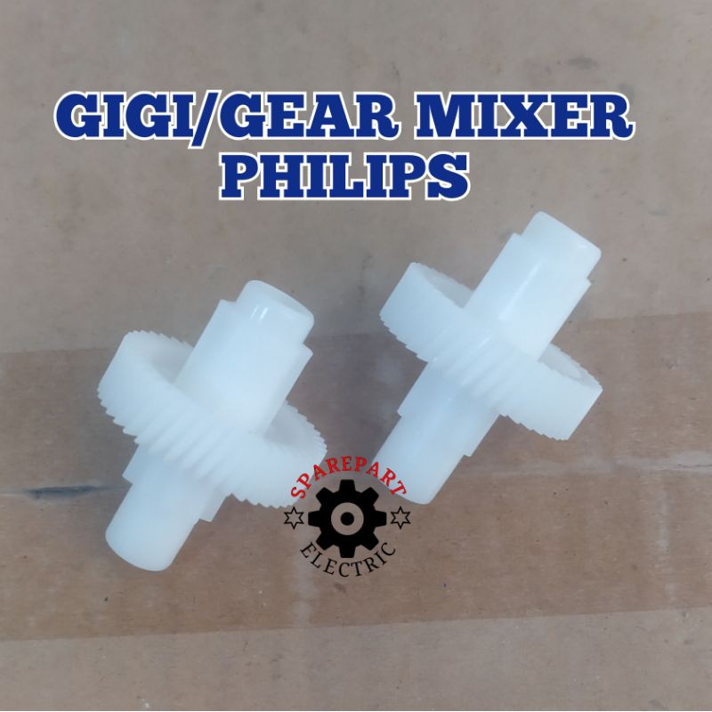 GEAR GIGI MIXER PHILIPS ORIGINAL CUCINA HR 1500 1530 1538 DLL 1SET SEPASANG