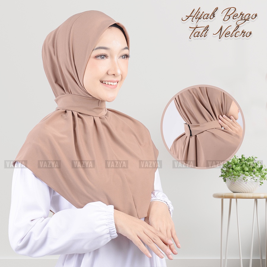 Hijab Bergo Tali Velcro