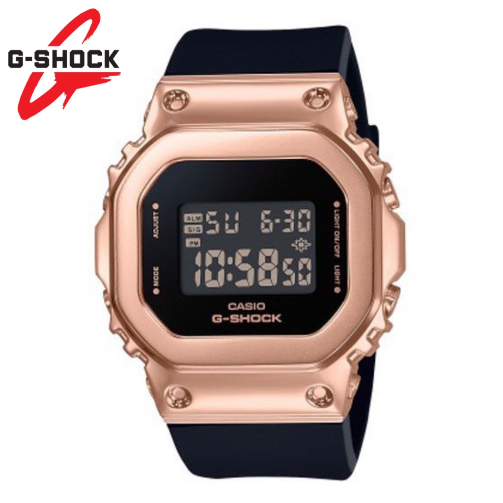 Jam Tangan Casio Gshock Digital GMS-5600 Fullset Auto Light-HITAM ROSE