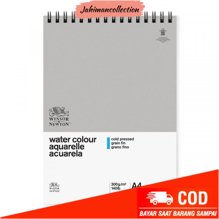 

✨ BISA COD ✨ Winsor & Newton Classic Watercolour Paper Pad A4 300 gsm (spiral)