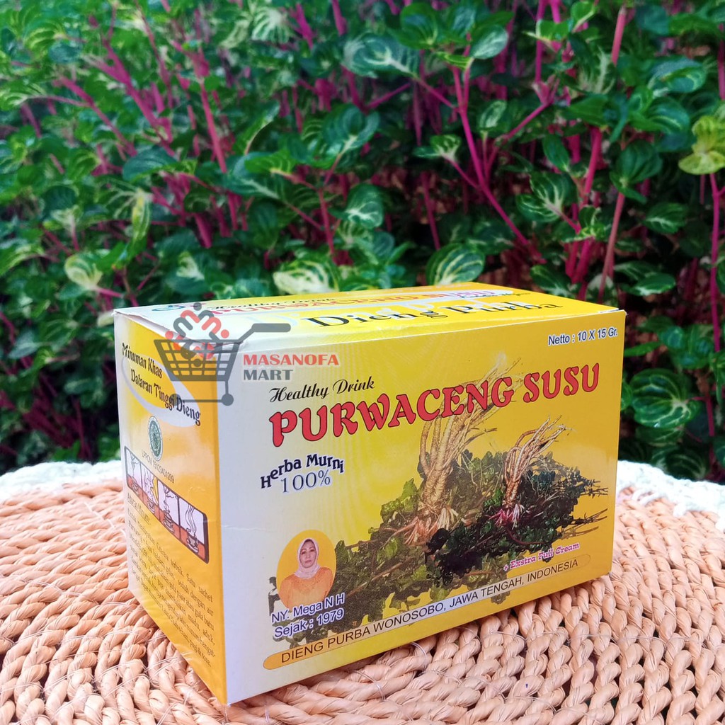 

PURWACENG SUSU DIENG PURBA 1 BOX (4 dan 10 Sachet) Purwaceng Susu Asli Dieng