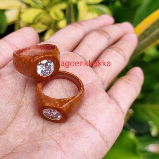 Cincin mata 1 besar coklat ukuran 19 kokka kaokah