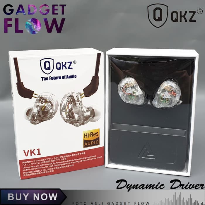 al106 Earphone Headset QKZ Dynamic Driver HiFi Dengan Mic QKZ-VK1 VK1