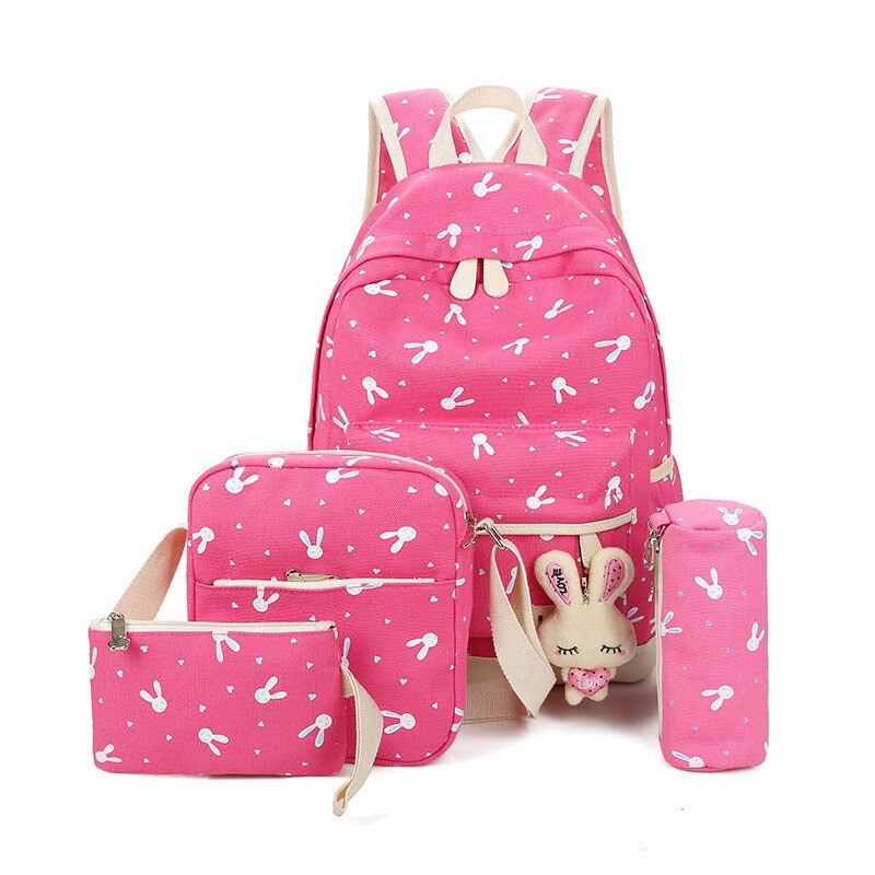 KSO_BAG - Tas Ransel Anak Wanita Terbaru 2021 Kekinian Backpack Rabbit 4in1 Korean Style Murah