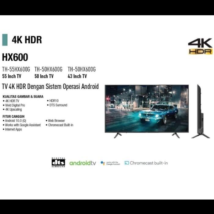 TV Panasonic 50 ANDROID SMART TH-50HX600G 4K UHD 50HX600 HX600