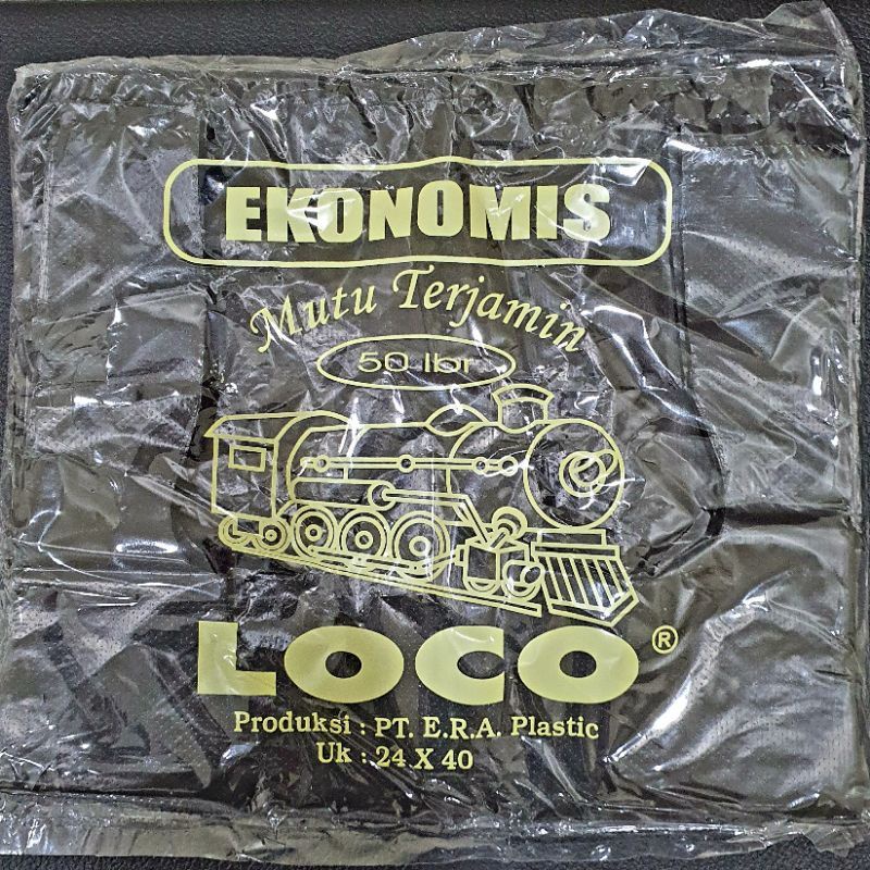 Jual Plastik Kresek Loco Ekonomis Hitam Uk X Per Pack Shopee