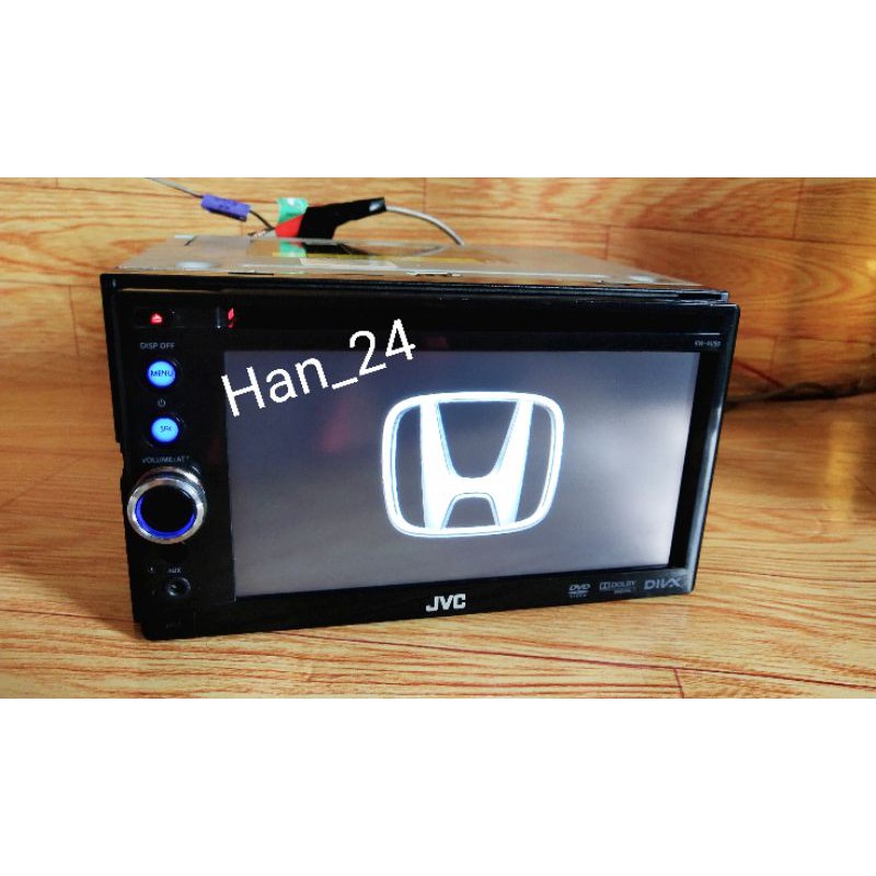 Tape mobil Head unit double din original JVC Ex Honda plus kamera mundur
