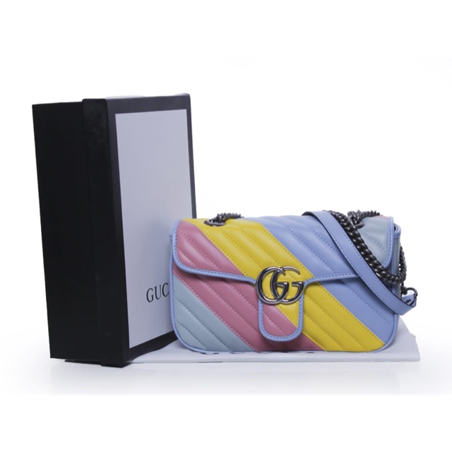 

Gucci Marmont Pastel and Rainbow Colors with Box 8193B (PR-5)