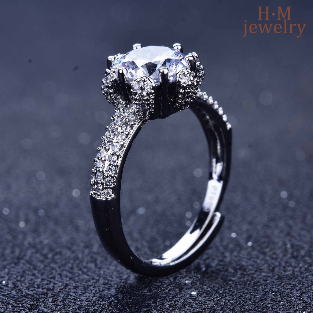 Cincin S925 Silver Delapan Panah Delapan Hati