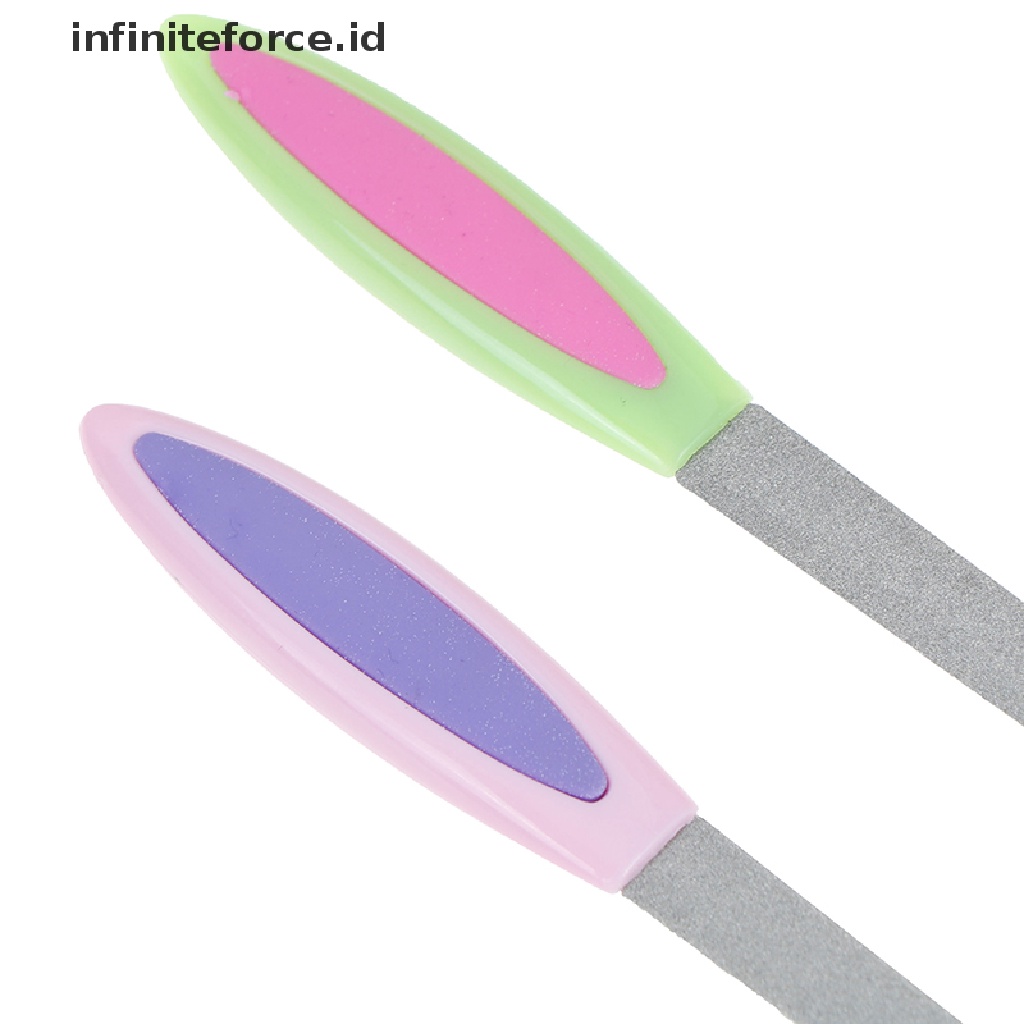 Infiniteforce.id Kikir Kuku Dua Sisi Bahan Metal Untuk Manicure / Pedicure