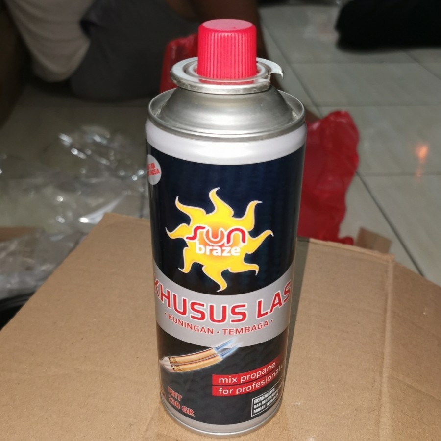 Gas Botol Khusus Las kuningan / Sun Braze / TEMBAGA 230gr Murah