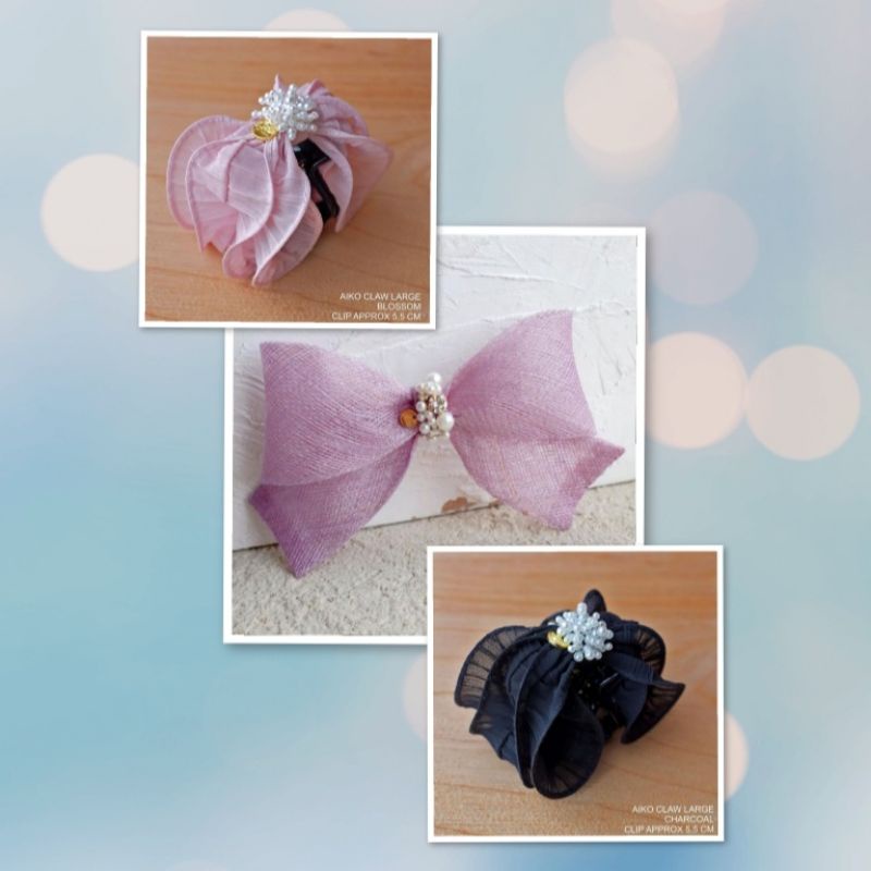 Handmadepita (READY) : Camilla Banana Clip in Hey Baby / Aiko Claw Large