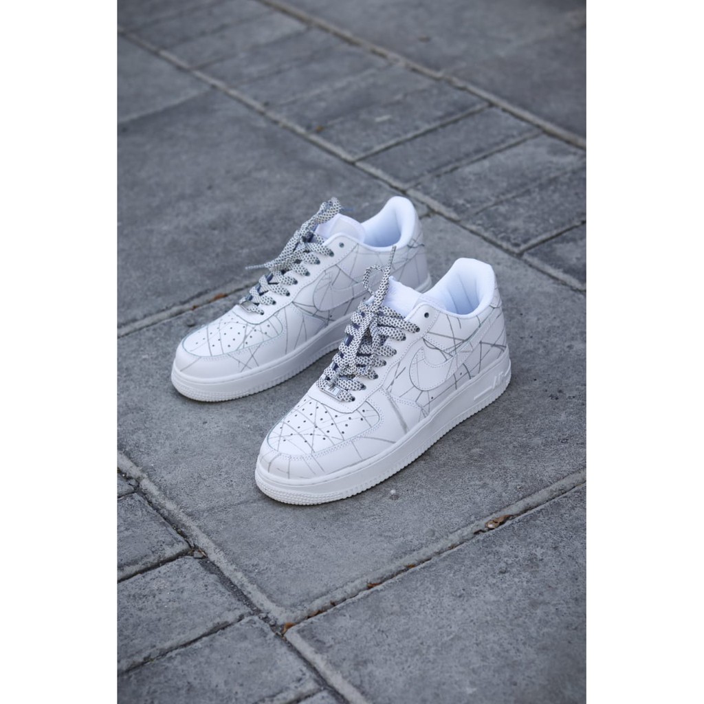 white reflective air force